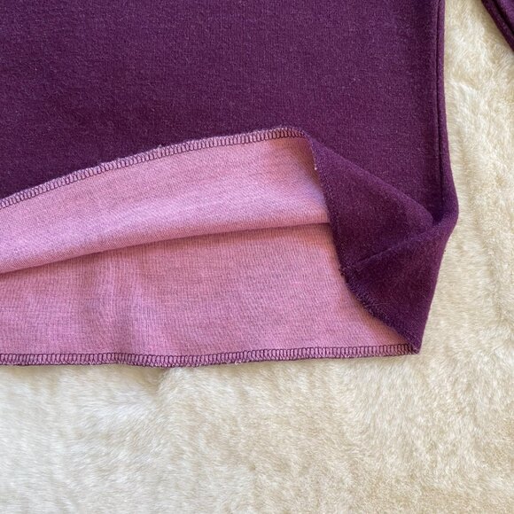 2/$18🌴 GAP Solid Purple Sweater with Pink Cowl Neck size M Wool Blend - Picture 5 of 8